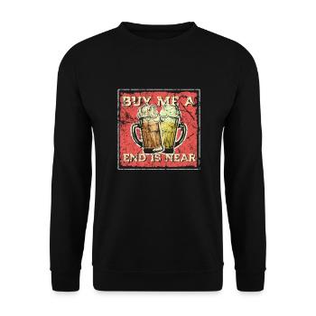 célibataire - Sweat-shirt Unisexe - noir - Devant - Alina (178cm) & Michal (187cm)