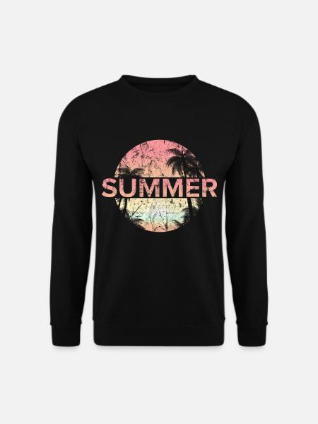 Sommer Strand Meer Geschenkidee - Unisex Pullover - Schwarz