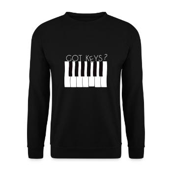 Musik - Unisex Pullover - Schwarz - Vorne - Alina (178cm) & Michal (187cm)