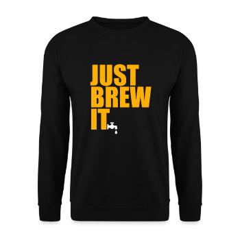 bière - Sweat-shirt Unisexe - noir - Devant - Alina (178cm) & Michal (187cm)