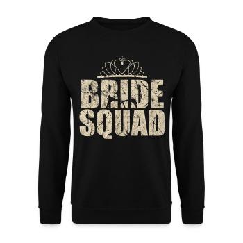 hen - Unisex Sweatshirt - black - Front - Alina (178cm) & Michal (187cm)