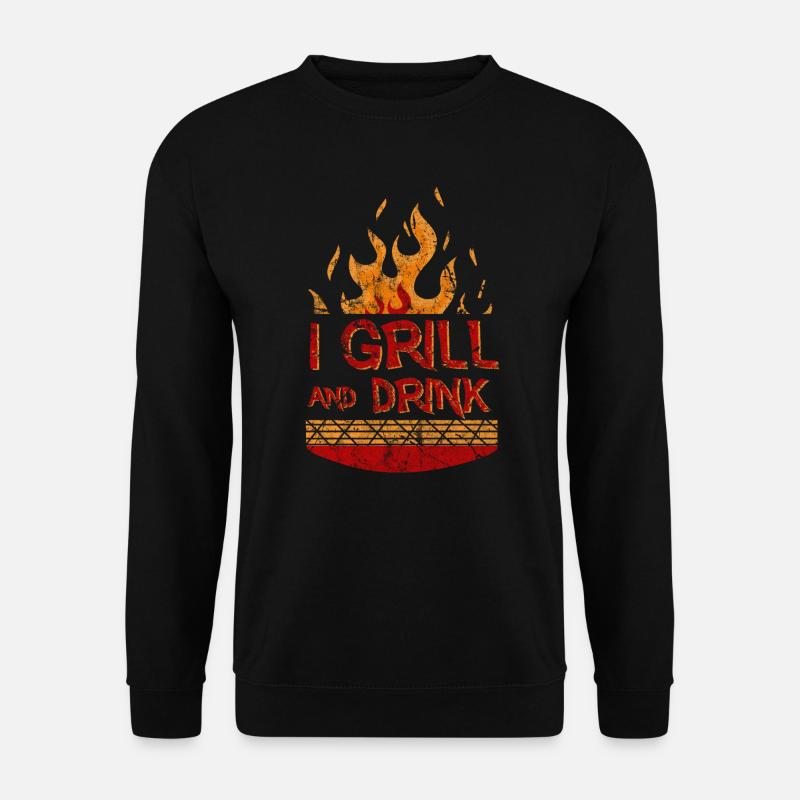 Grillen - Unisex Pullover - Schwarz