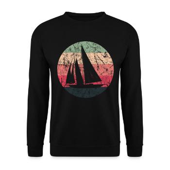 Segeln - Unisex Pullover - Schwarz - Vorne - Alina (178cm) & Michal (187cm)