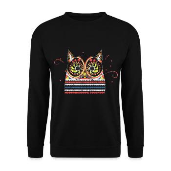animals - Unisex Sweatshirt - black - Front - Alina (178cm) & Michal (187cm)