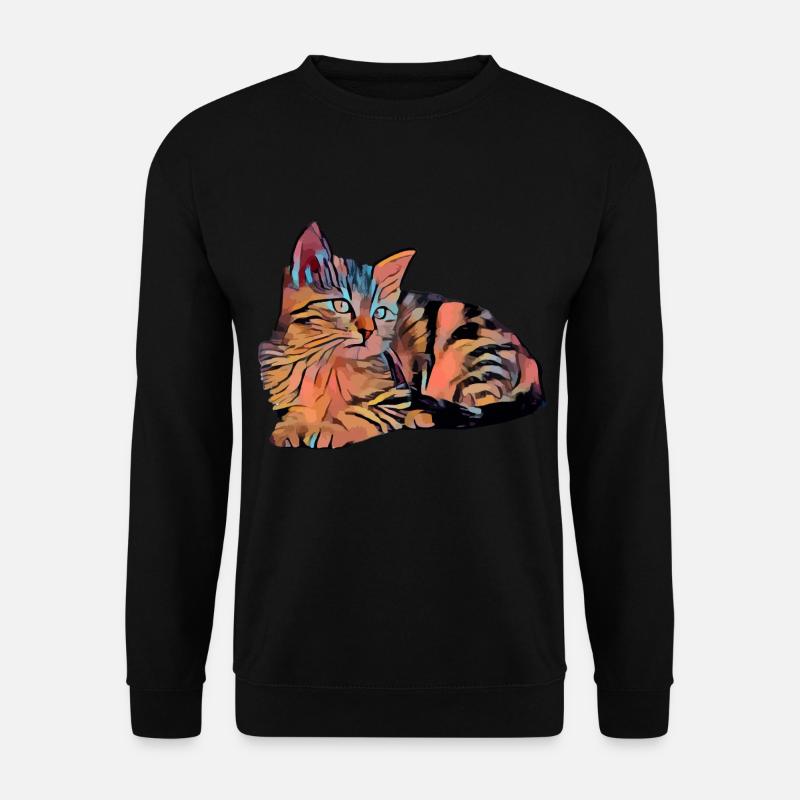cat - Unisex Sweatshirt - black