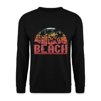 Strand - Unisex Pullover - Schwarz - Vorne - Alina (178cm) & Michal (187cm)
