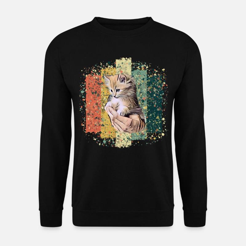Katze - Unisex Pullover - Schwarz