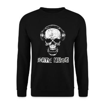 Musik - Unisex Pullover - Schwarz - Vorne - Alina (178cm) & Michal (187cm)