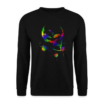 Tête de mort - Sweat-shirt Unisexe - noir - Devant - Alina (178cm) & Michal (187cm)