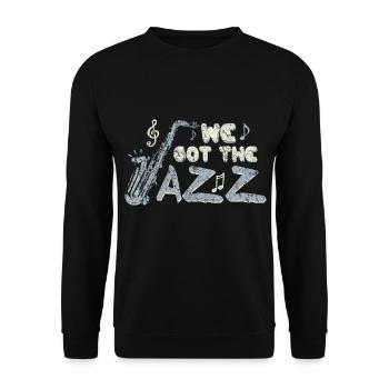 Musik - Unisex Pullover - Schwarz - Vorne - Alina (178cm) & Michal (187cm)
