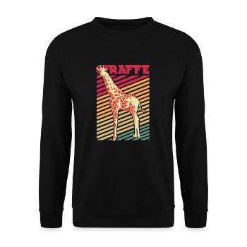 safari - Unisex Sweatshirt - black - Front - Alina (178cm) & Michal (187cm)