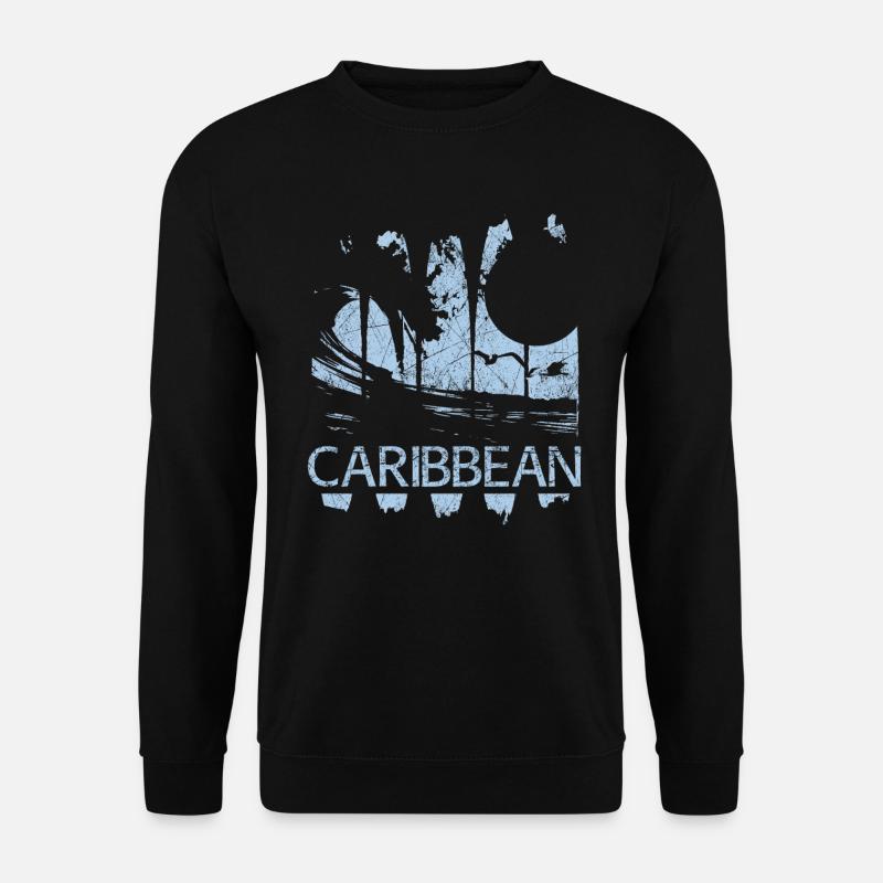 Karibik Karibisch Urlaub Geschenkidee - Unisex Pullover - Schwarz