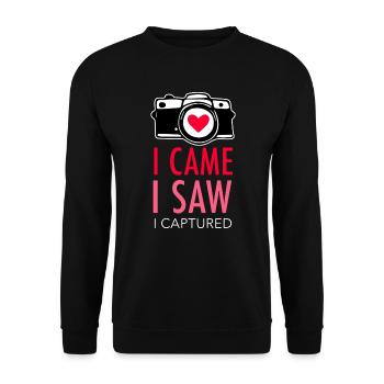 photographe - Sweat-shirt Unisexe - noir - Devant - Alina (178cm) & Michal (187cm)