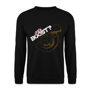 automobile - Unisex Sweatshirt - black - Front - Alina (178cm) & Michal (187cm)