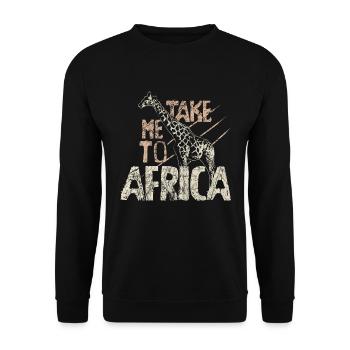 Afrique Safari - Sweat-shirt Unisexe - noir - Devant - Alina (178cm) & Michal (187cm)