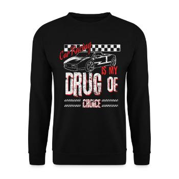 Voiture dit - Sweat-shirt Unisexe - noir - Devant - Alina (178cm) & Michal (187cm)