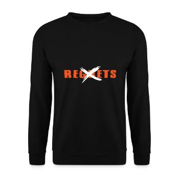 Sport Fitness Gift Idea - Unisex Sweatshirt - black - Front - Alina (178cm) & Michal (187cm)