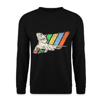 Animal de compagnie Retro - Sweat-shirt Unisexe - noir - Devant - Alina (178cm) & Michal (187cm)