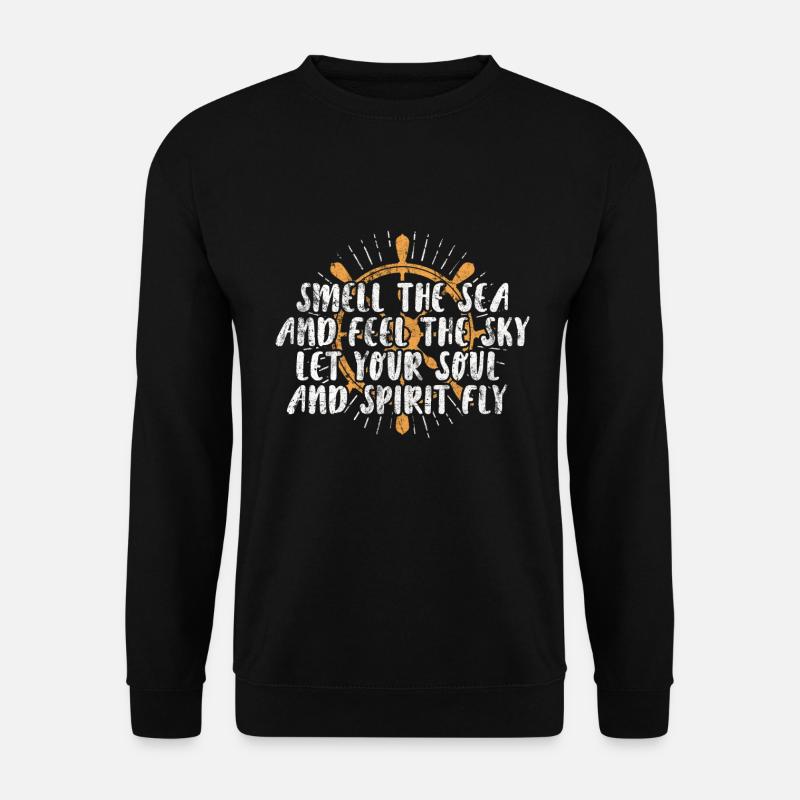 Segeln Boot Meer Geschenkidee - Unisex Pullover - Schwarz
