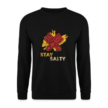 Tauchen - Unisex Pullover - Schwarz - Vorne - Alina (178cm) & Michal (187cm)