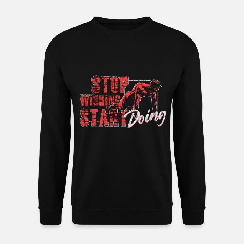 Fitness Spruch - Unisex Pullover - Schwarz