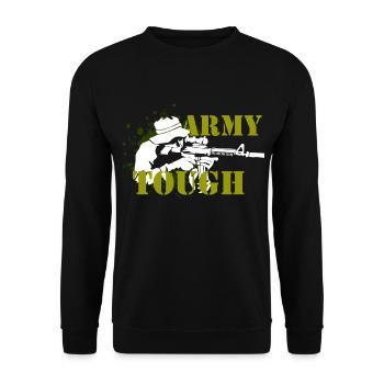 army - Unisex Sweatshirt - black - Front - Alina (178cm) & Michal (187cm)