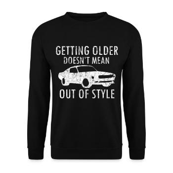 Car engine gift idea - Unisex Sweatshirt - black - Front - Alina (178cm) & Michal (187cm)