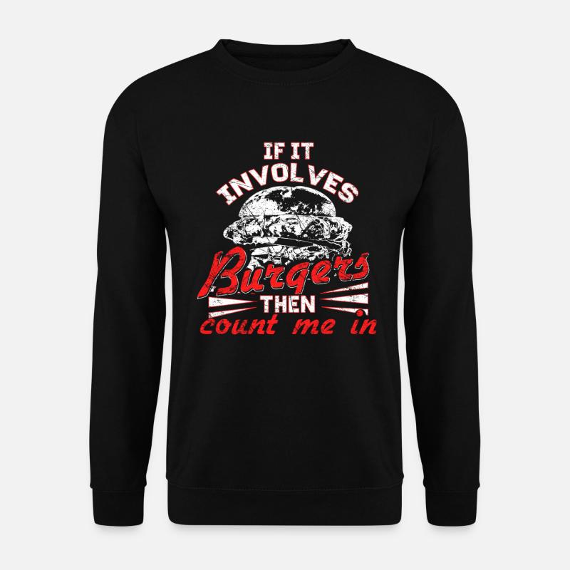 Essen Spruch - Unisex Pullover - Schwarz