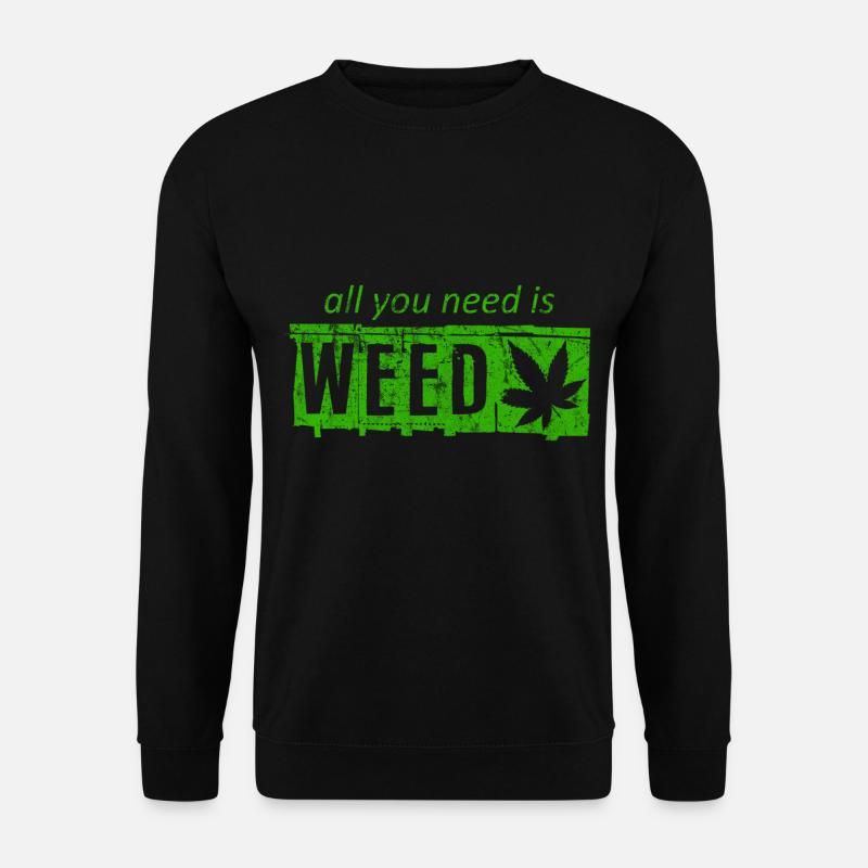 Weed - Unisex Sweatshirt - black