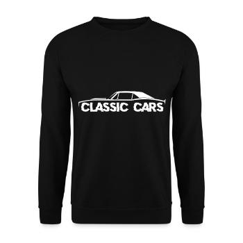 automobile - Unisex Sweatshirt - black - Front - Alina (178cm) & Michal (187cm)