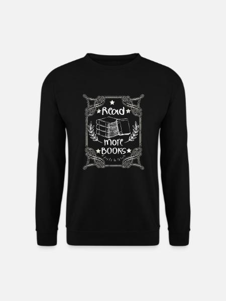 Bücher - Unisex Pullover - Schwarz