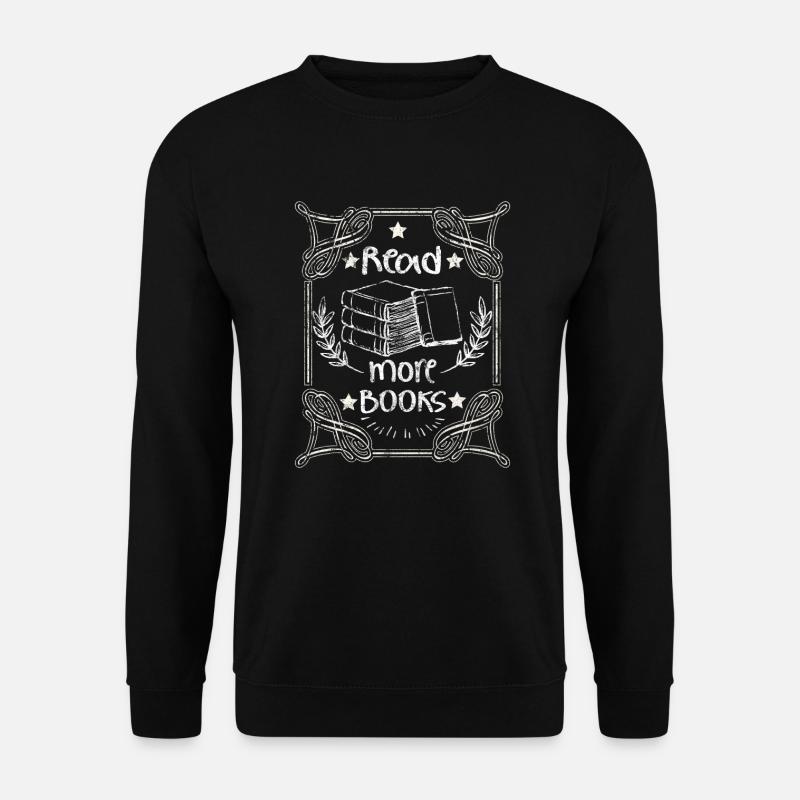 Bücher - Unisex Pullover - Schwarz