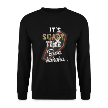 Halloween - Unisex Pullover - Schwarz - Vorne - Alina (178cm) & Michal (187cm)