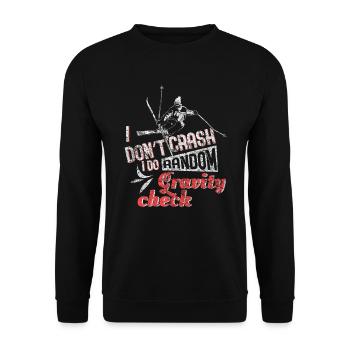 Dis le ski - Sweat-shirt Unisexe - noir - Devant - Alina (178cm) & Michal (187cm)