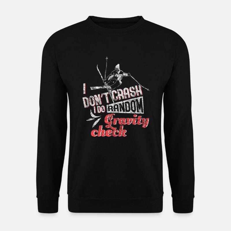 Dis le ski - Sweat-shirt Unisexe - noir
