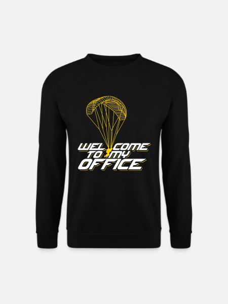 Paragliding Gleitschirm Geschenkidee - Unisex Pullover - Schwarz
