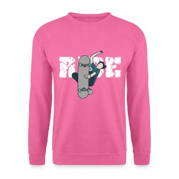 Skateboard - Unisex Pullover - Pink - Vorne