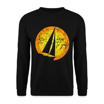 Segeln - Unisex Pullover - Schwarz - Vorne - Alina (178cm) & Michal (187cm)