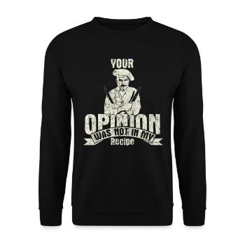 Cuisson cuisson - Sweat-shirt Unisexe - noir - Devant - Alina (178cm) & Michal (187cm)