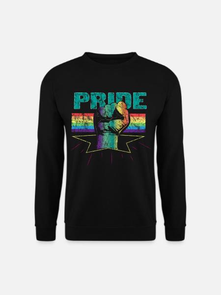 LGBT Retro Vintage Geschenk - Unisex Pullover - Schwarz