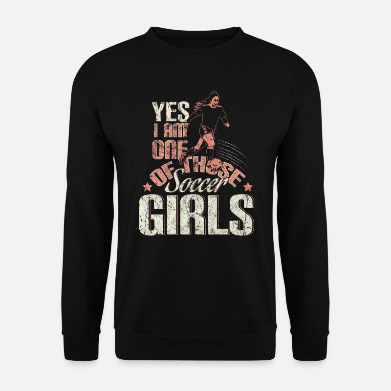 Weiblich Fußball Geschenk - Unisex Pullover - Schwarz
