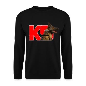 Malinois - Unisex Sweatshirt - black - Front - Alina (178cm) & Michal (187cm)
