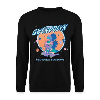 Rick & Morty Gwendolyn Mechanical Surrogate - Unisex Pullover - Schwarz - Vorne - Alina (178cm) & Michal (187cm)