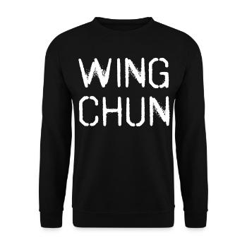 Wing Chun WingTsun Wing-tsun - Unisex Sweatshirt - black - Front - Alina (178cm) & Michal (187cm)