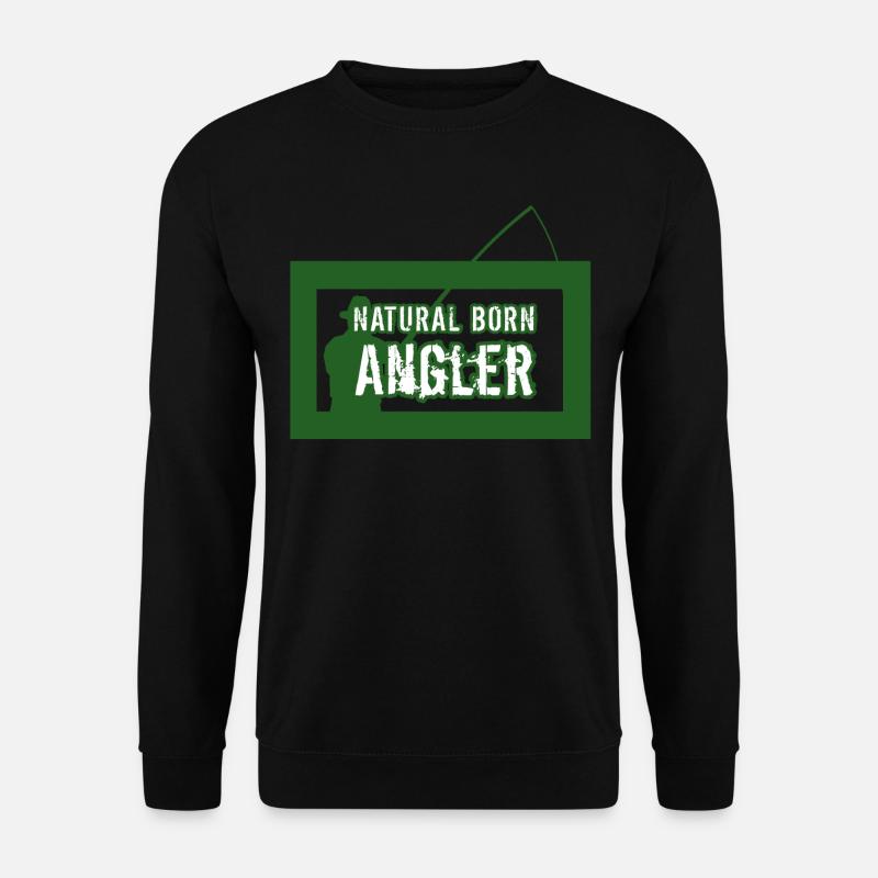 Echter Angler Angelt - Unisex Pullover - Schwarz