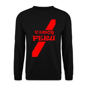 Vamos Peru - Unisex Pullover - Schwarz - Vorne - Alina (178cm) & Michal (187cm)