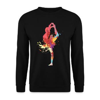 Gymnastics - Unisex Sweatshirt - black - Front - Alina (178cm) & Michal (187cm)