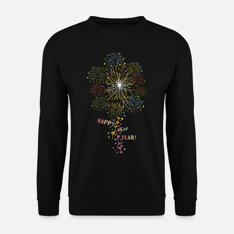 Silvester Feuerwerk - Unisex Pullover - Schwarz
