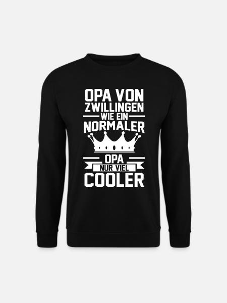 Grand-père jumeaux cadeau - Sweat-shirt Unisexe - noir