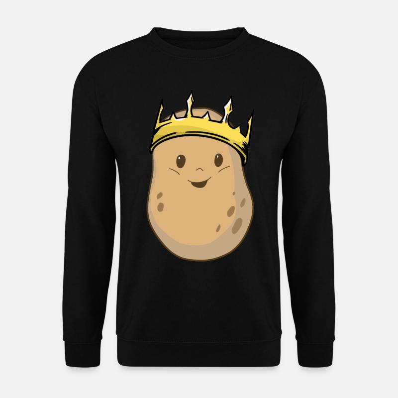 Kartoffel König Knolle Gemüse Kartoffeln köstlich - Unisex Pullover - Schwarz